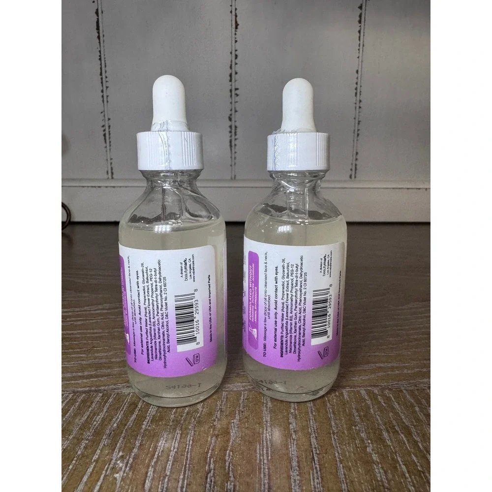 Lot of 2 Vitamins and Sea Beauty Renewing Face Serum Sea Lavender Bakuchiol 2oz